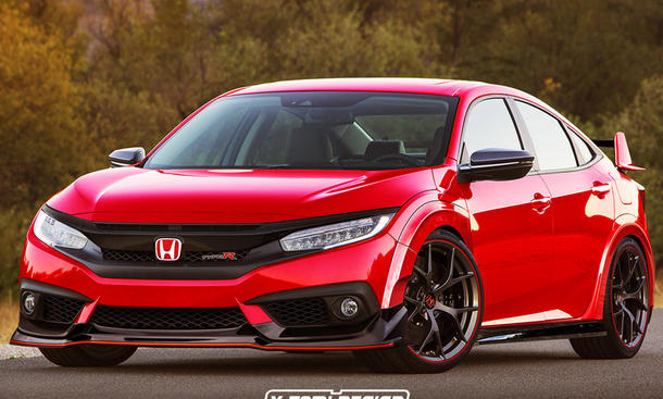 Honda Civic Type R Stufenheck 2016 Illustration Autozeitung De