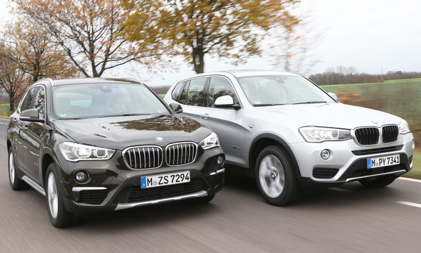 BMW X1 gegen BMW X3 im Vergleich