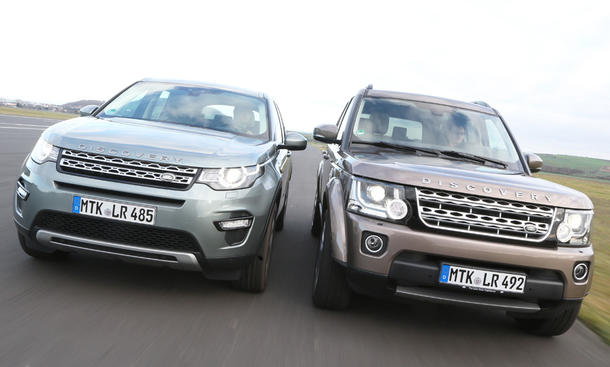 Land Rover Discovery gegen Discovery Sport