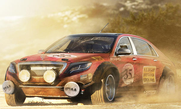Mercedes S Klasse Als Rallye Auto Illustration Autozeitung De