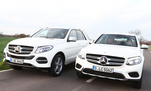 mercedes glc gle suv test vergleich 