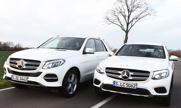 mercedes glc gle suv test vergleich 