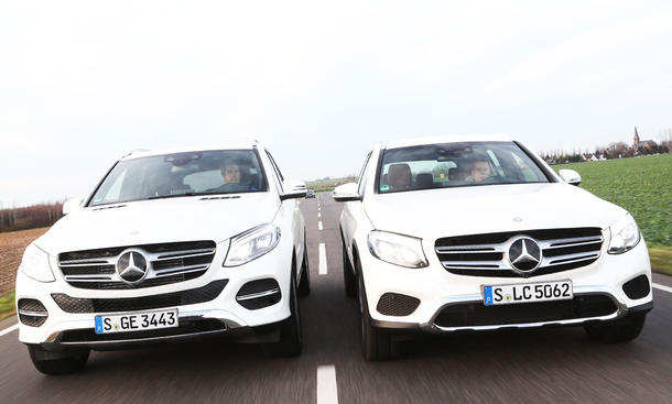 mercedes glc gle suv test vergleich