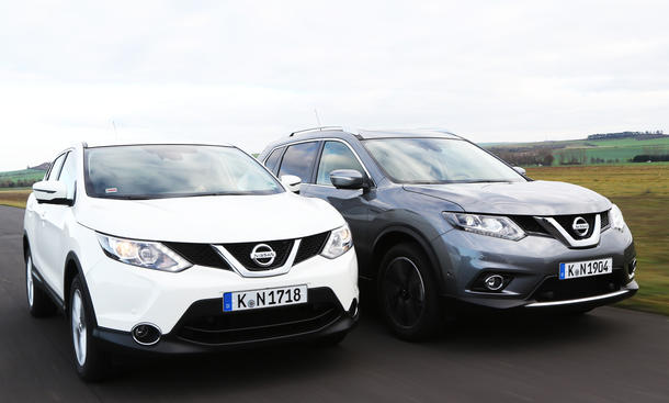 nissan qashqai x-trail vergleichstest