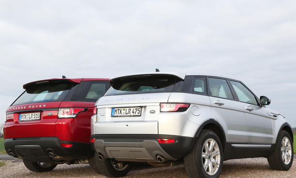 Range Rover Evoque Range Rover Sport Vergleich