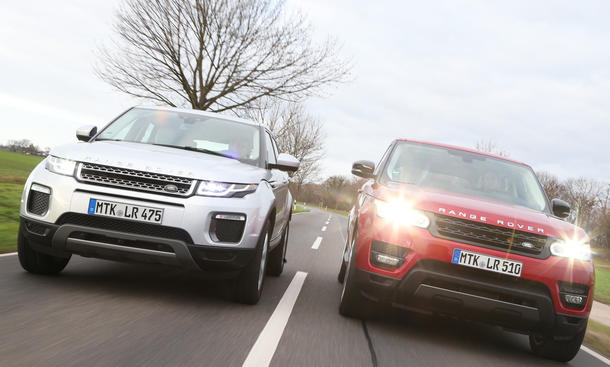 Range Rover Evoque Range Rover Sport Vergleich