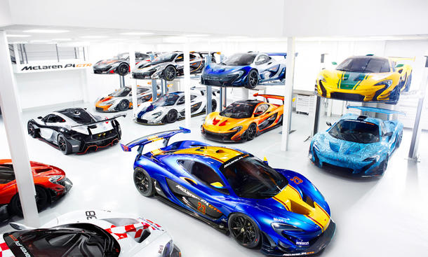 McLaren P1 GTR: Einblick in Werkstatt