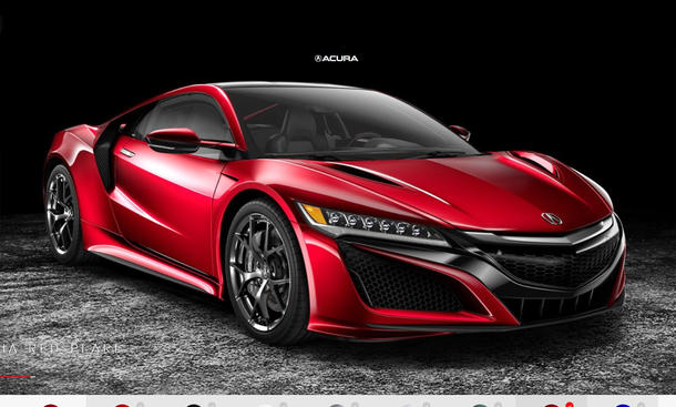 Acura NSX mit teurem Konfigurator