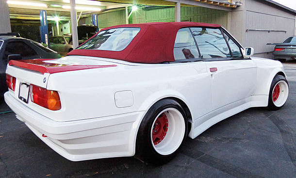 325er BMW Cabrio Vokuhila-Style