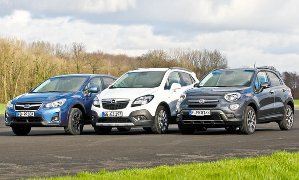 Fiat 500X/Opel Mokka/Subaru XV: Vergleichstest