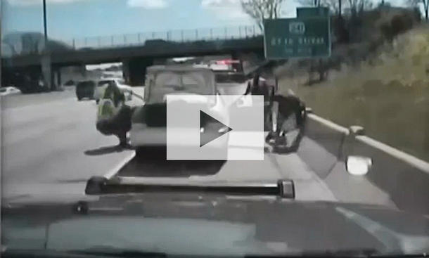 Ausraster bei Polizeikontrolle: Video Ausraster bei Polizeikontrolle: Video