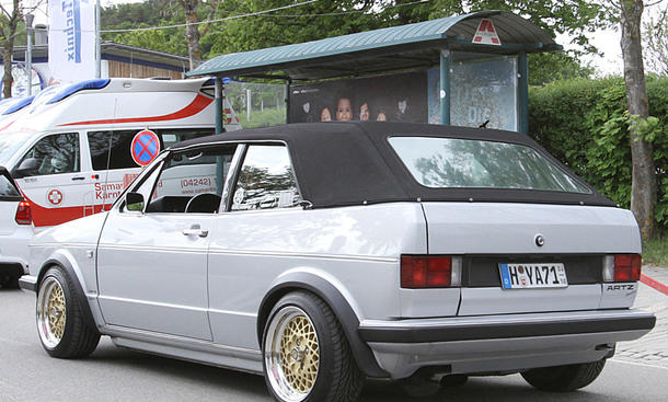 VW Golf 1 Cabrio Top Chop auf dem GTI-Treffen 2016