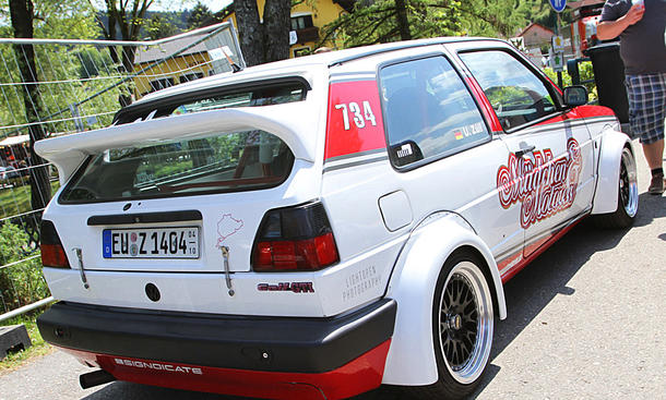 VW Golf 2 mit Breitbau auf dem GTI-Treffen 2016