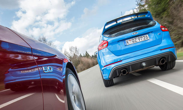 Ford Mustang GT/Ford Focus RS: Vergleich