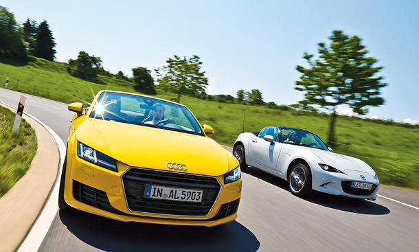 Audi TT Roadster/Mazda MX-5: Vergleich