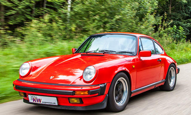 Porsche 911 G-Modell mit KW Sportfahrwerk