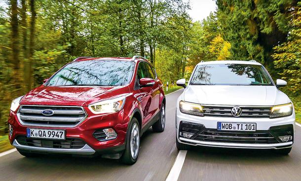 Vw Tiguan Ford Kuga Test Autozeitung De