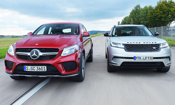 Range Rover Velar D300 Mercedes Gle 350 D Coupe Test Range Rover Velar D300 Mercedes Gle 350 D Coupe Test